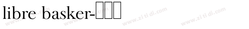 libre basker字体转换